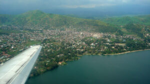Aerial view of Goma